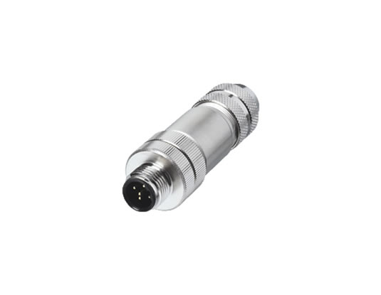 M12 5Pin 屏蔽插頭、公頭
