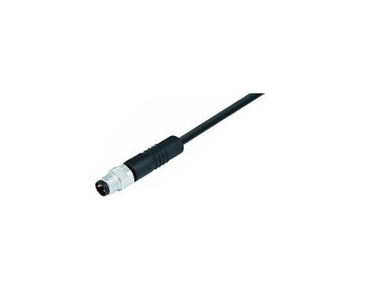 M8 4Pin 電纜連接器、直頭、公頭