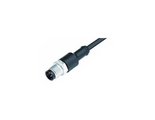 M12 4Pin 電纜連接器、直頭、公頭